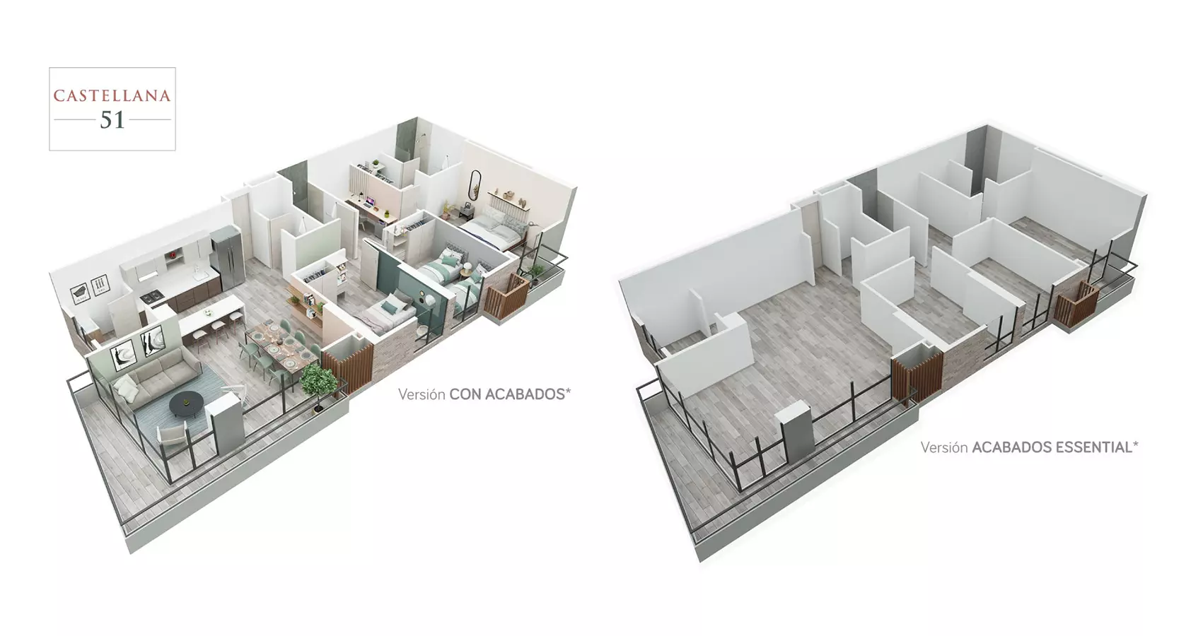 Torre B tipo 111m2 - 115m2