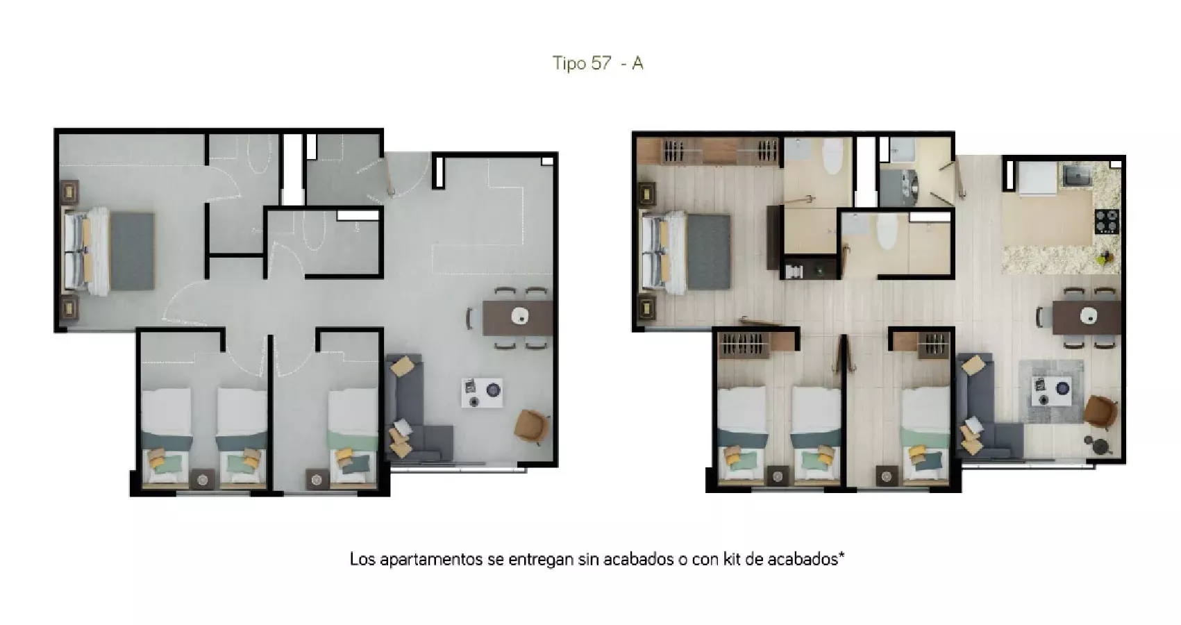  Apartamento tipo 57