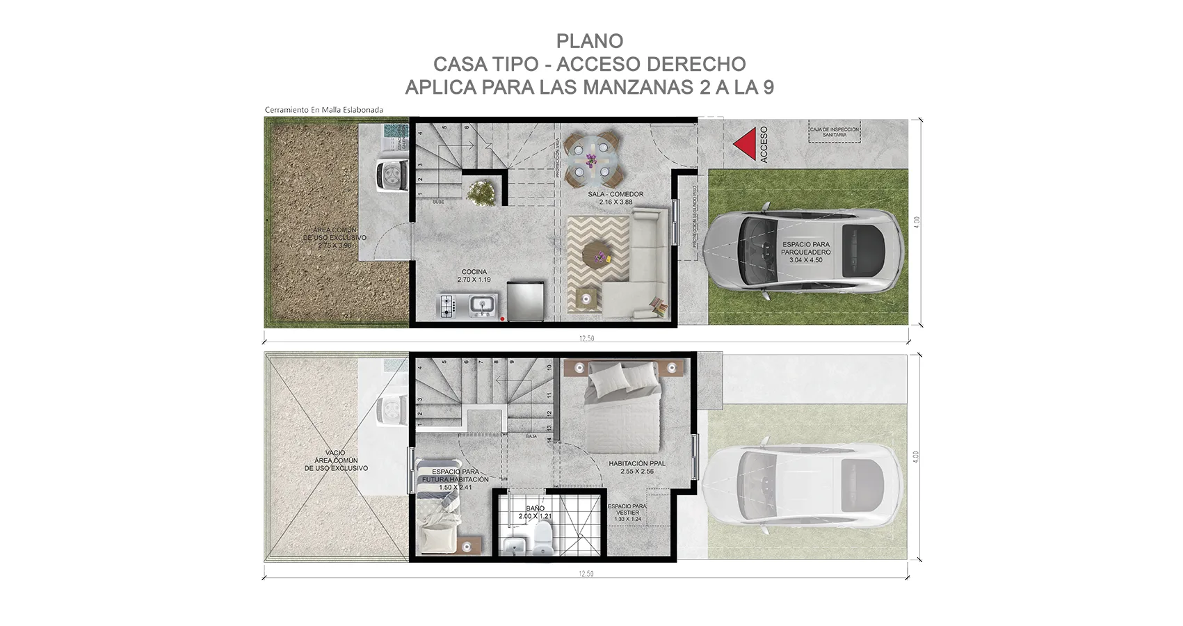 Casas tipo 43m2