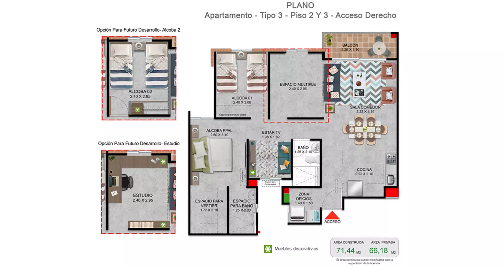 Apartamento tipo 71
