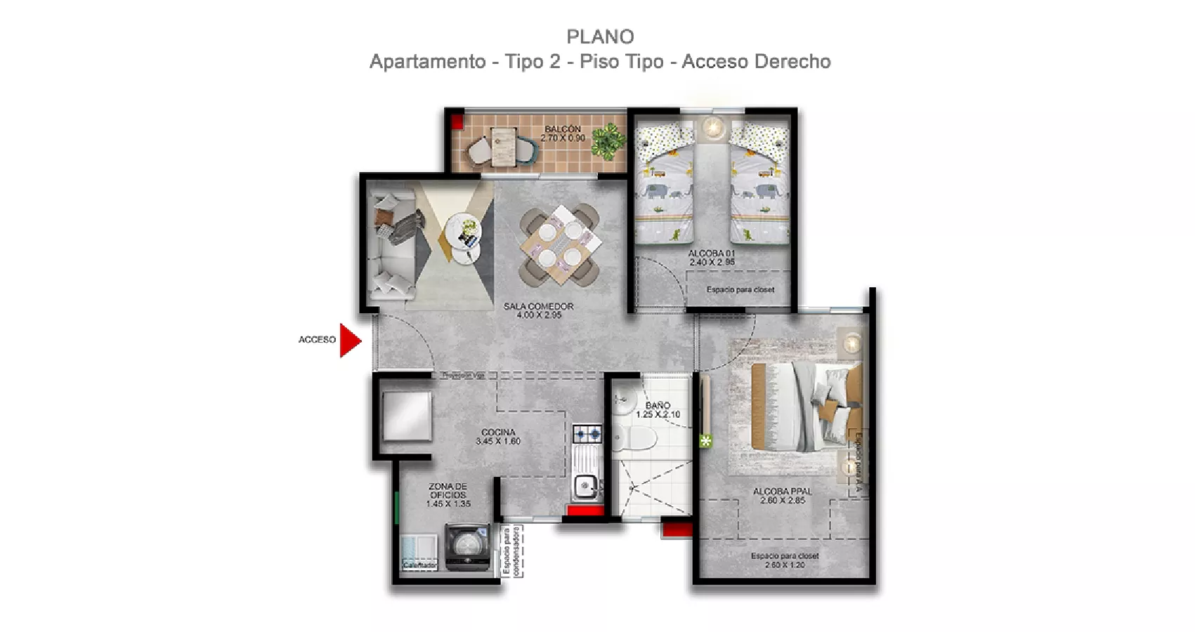 Apartamento tipo 47