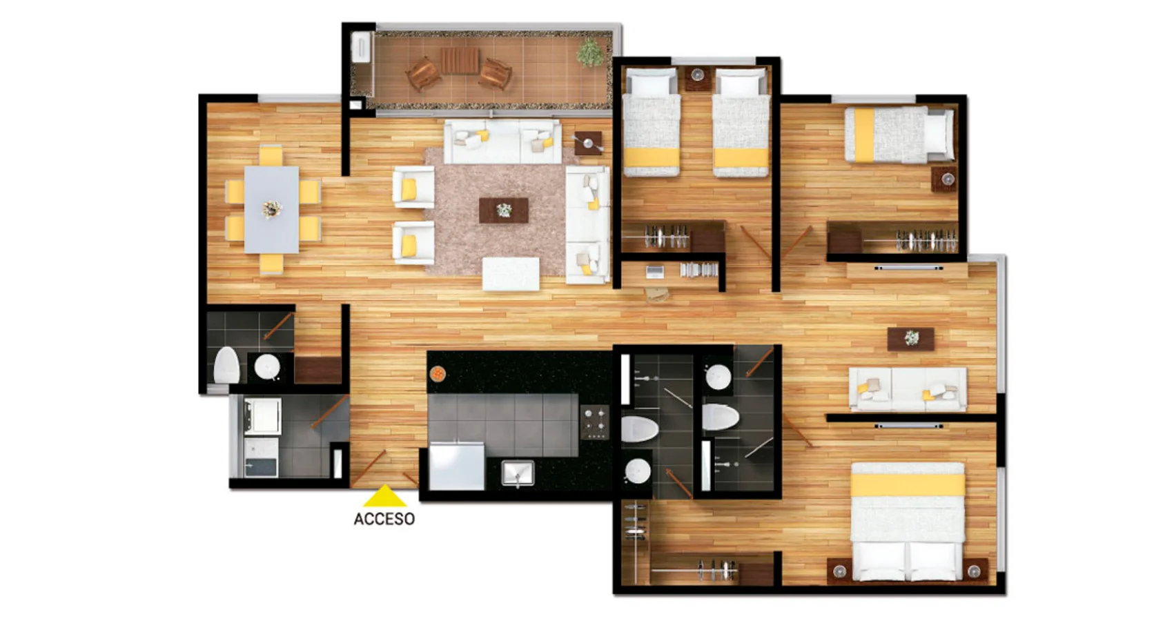 Apartamento Tipo 114