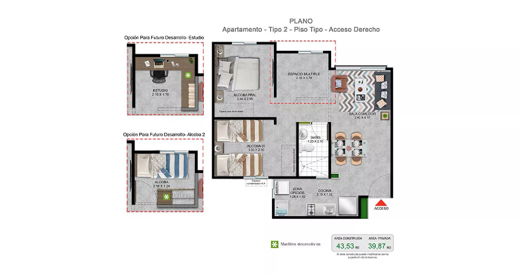 Apartamento Tipo desde 43