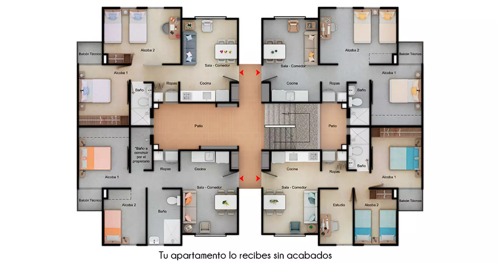Apartamento tipo 46.5