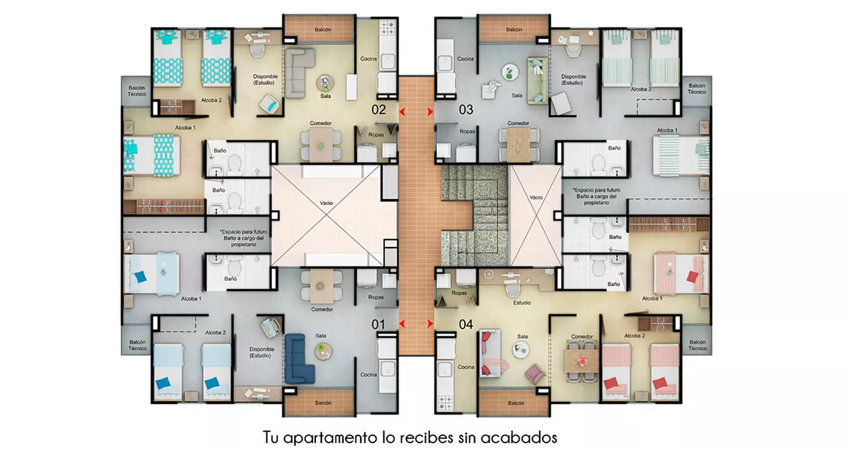 Apartamento tipo 56