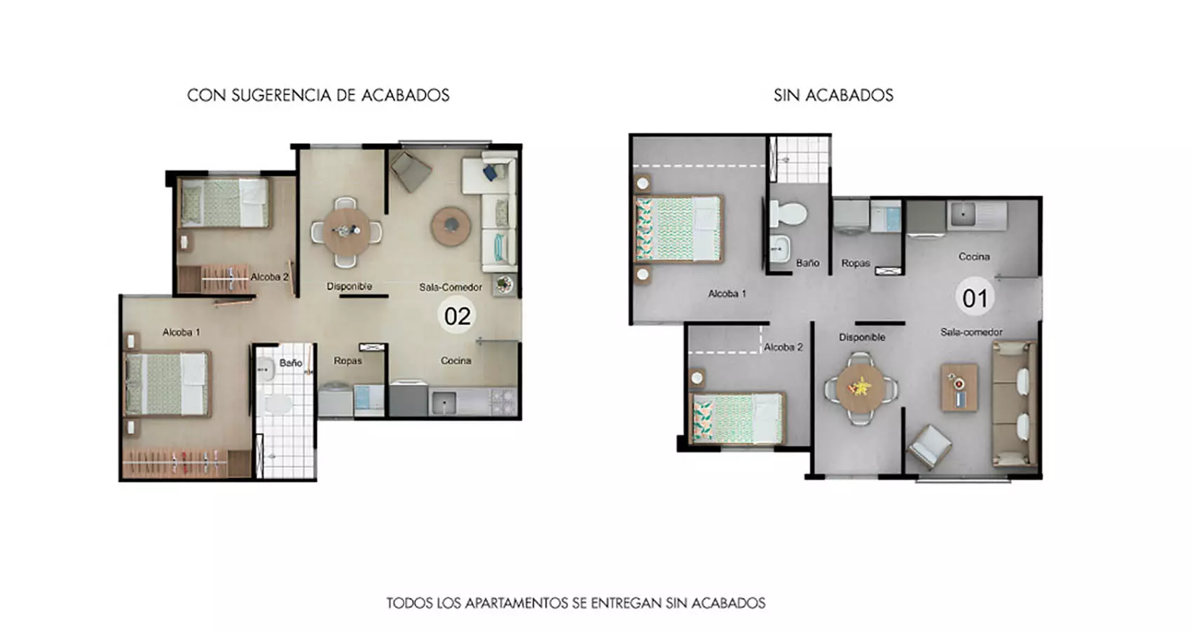 Apartamento tipo 45