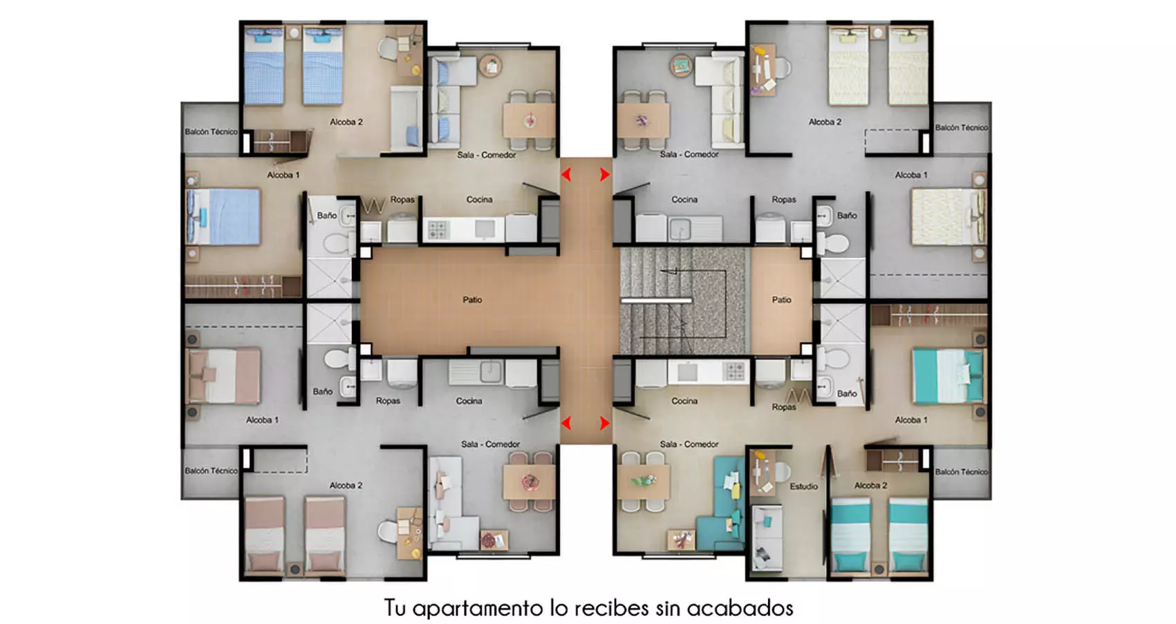 Apartamento tipo 46.5