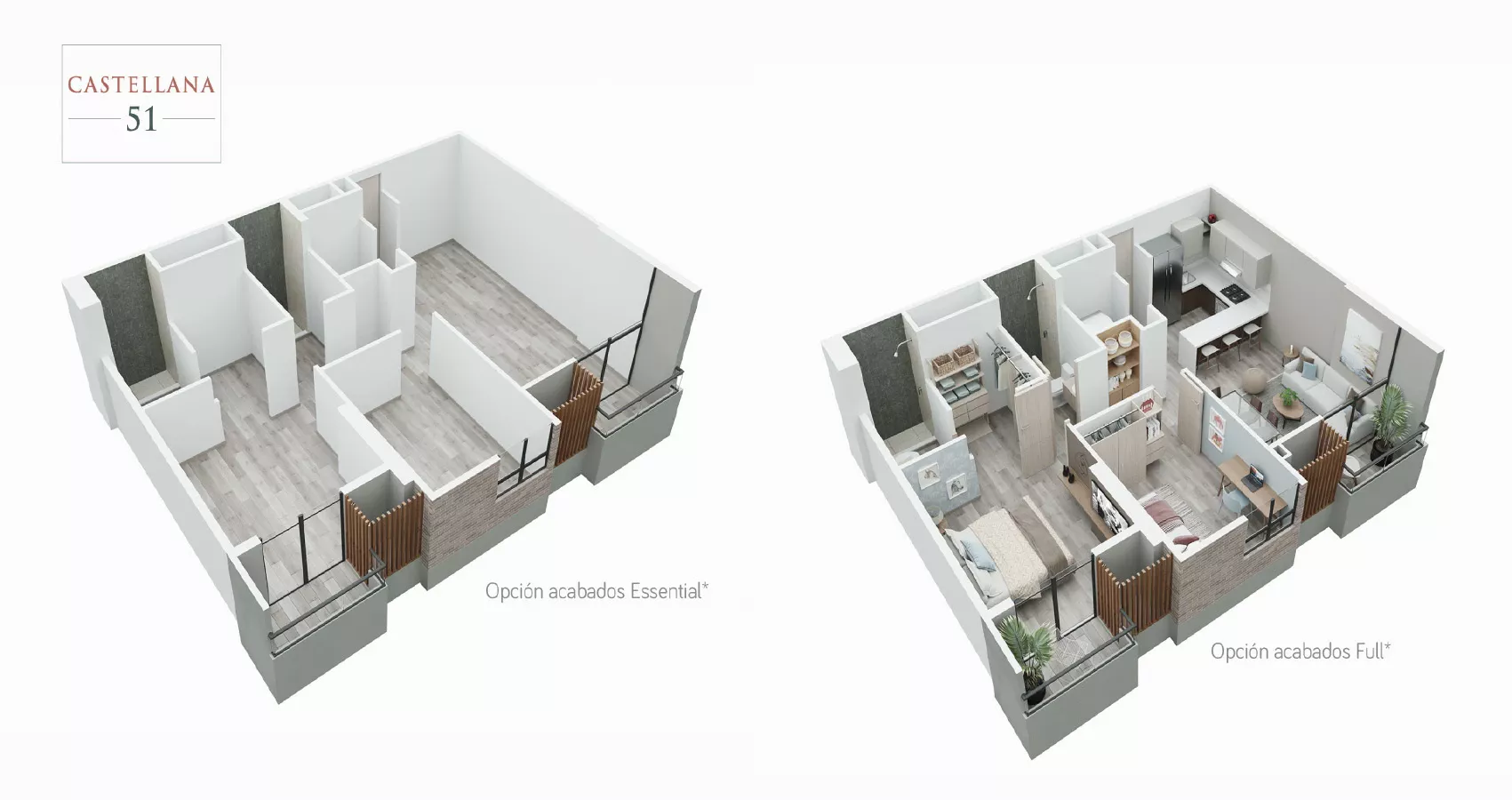 Torre A tipo 62m2 - 66m2