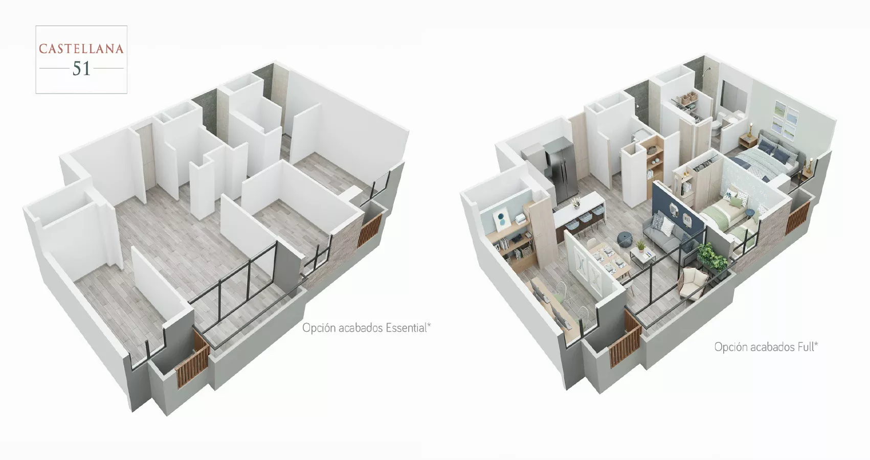 Torre A tipo 72m2 - 75m2