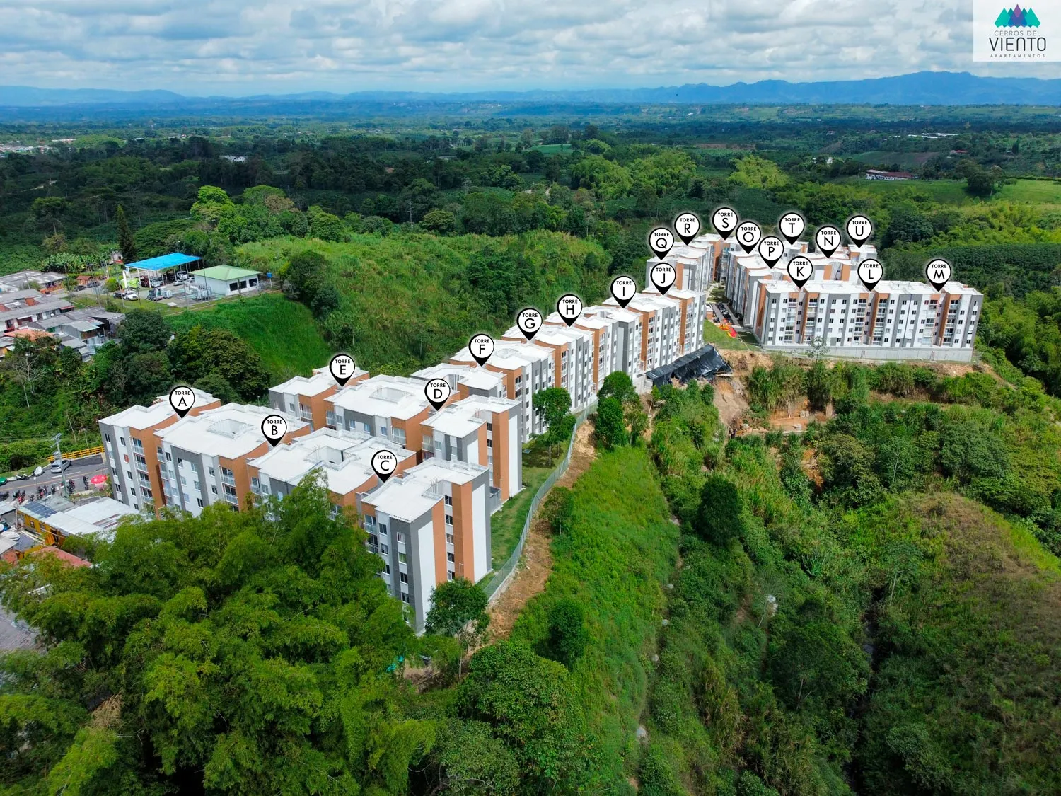 Avance de obra del proyecto Cerros del Viento