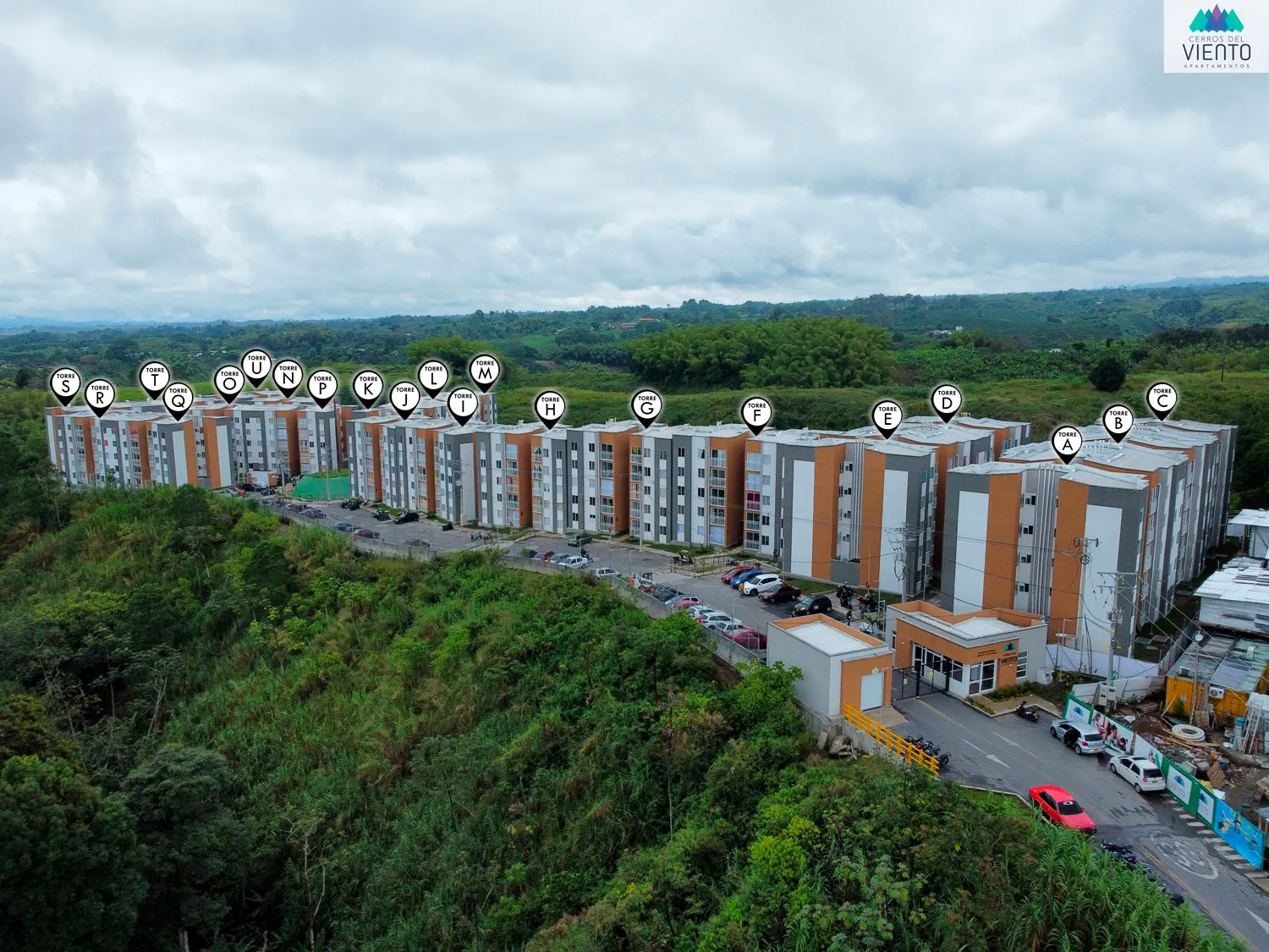 Avance de obra del proyecto Cerros del Viento