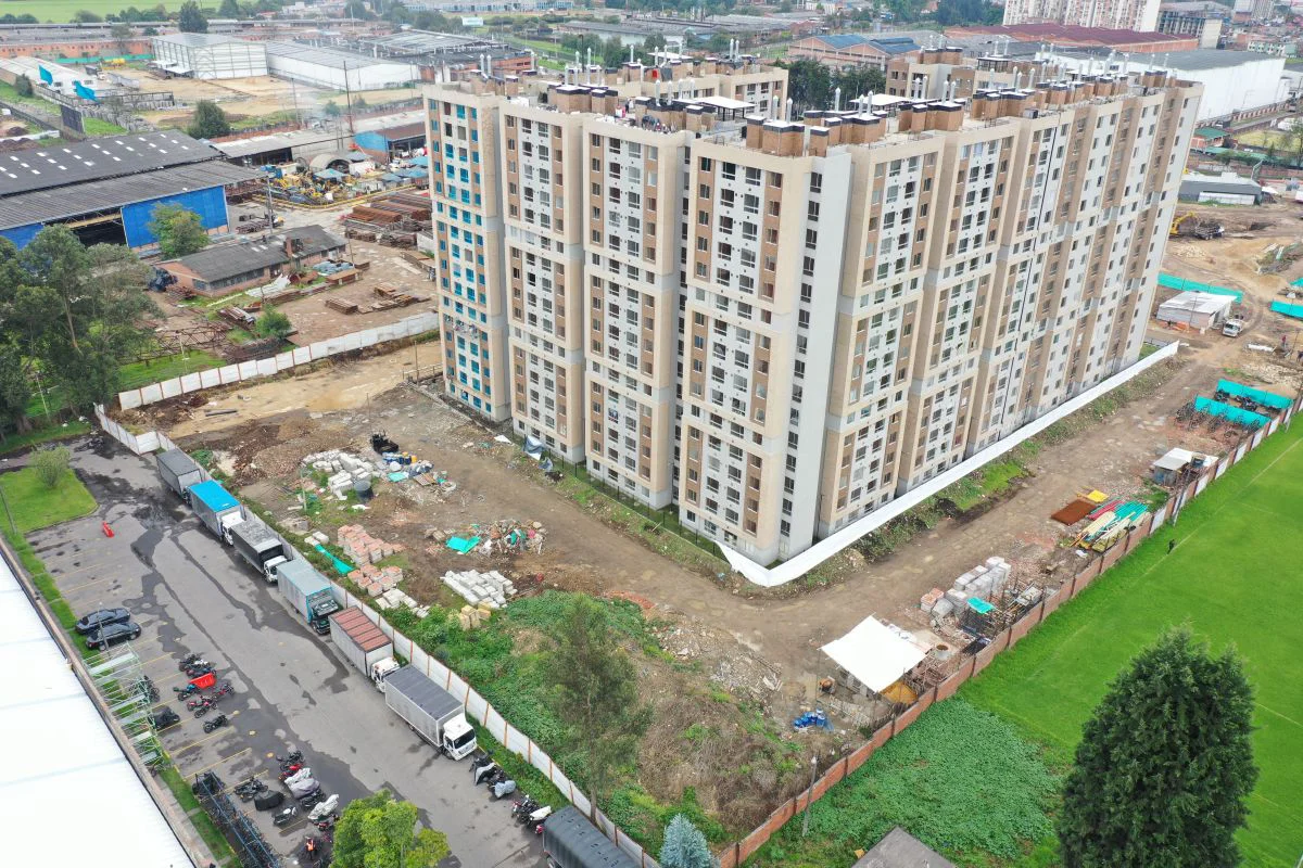 Foto del proyecto Altos de Fontibón en avance de obra noviembre de 2023