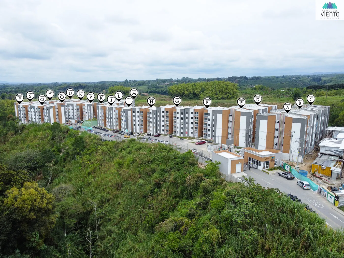 Avance de obra del proyecto Cerros del Viento