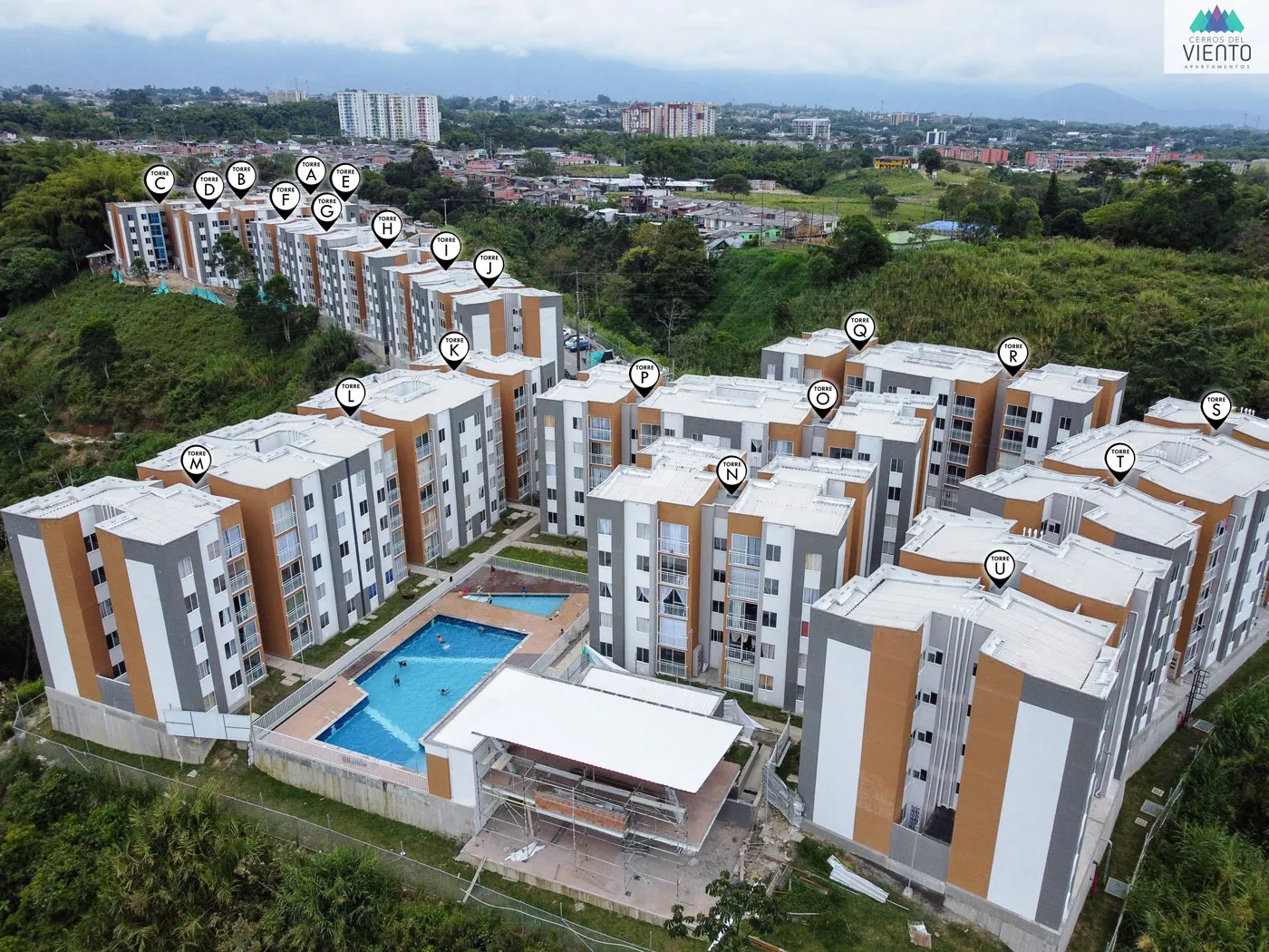 Avance de obra del proyecto Cerros del Viento