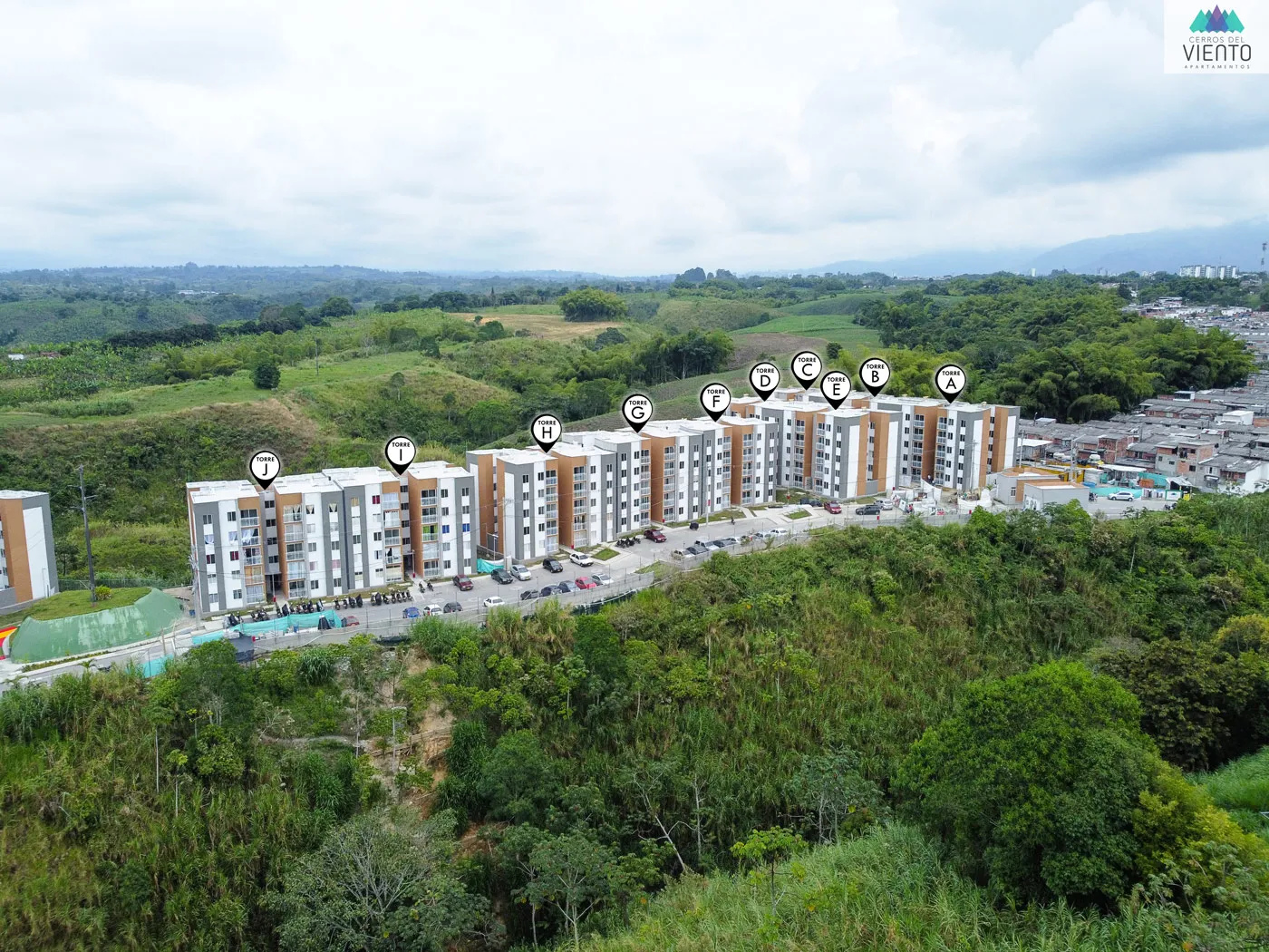 Avance de obra del proyecto Cerros del Viento