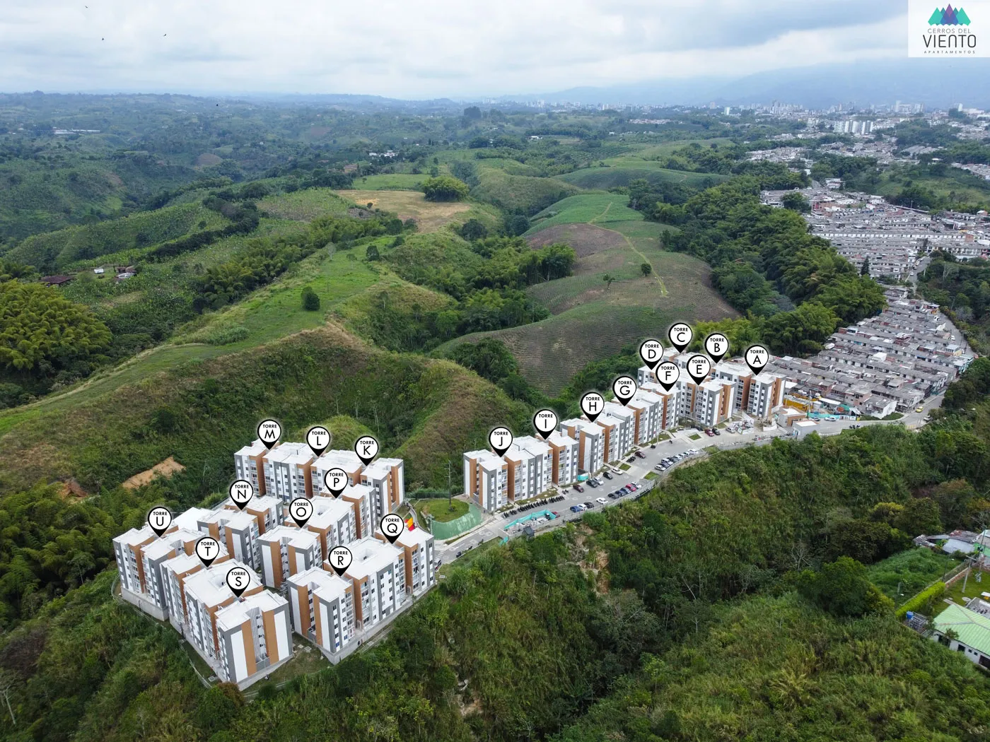 Avance de obra del proyecto Cerros del Viento