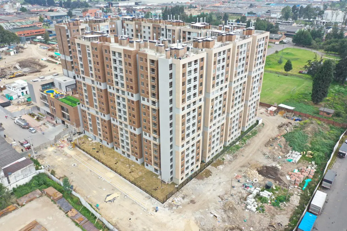 Foto del proyecto Altos de Fontibón en avance de obra diciembre de 2023