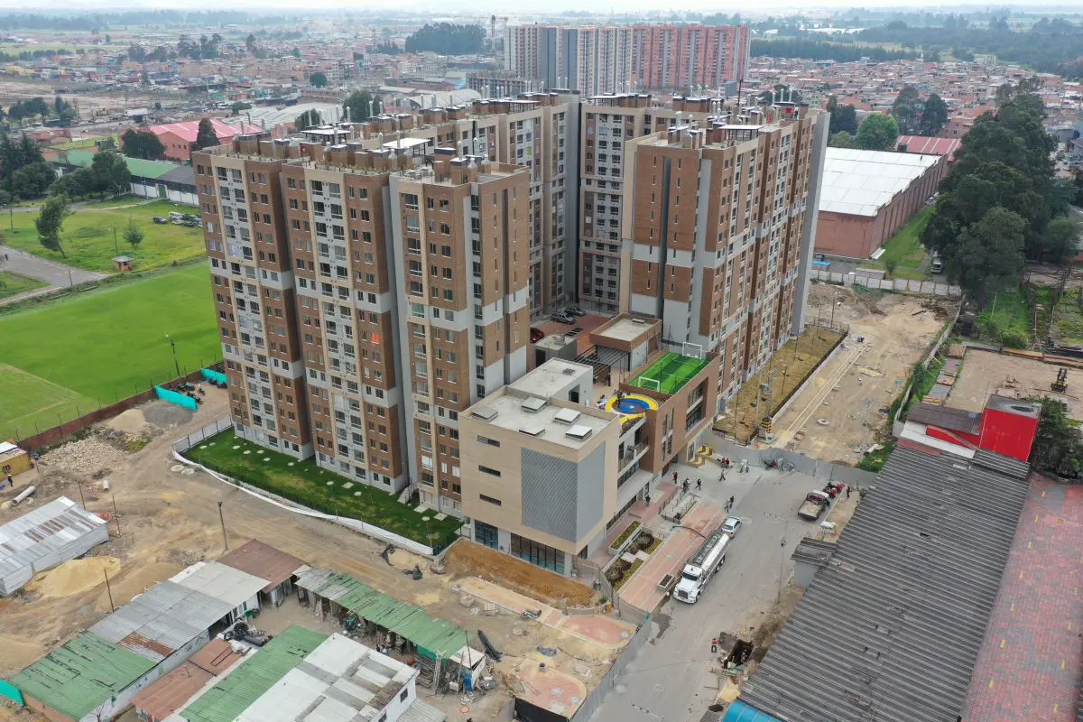 Foto del proyecto Altos de Fontibón en avance de obra diciembre de 2023