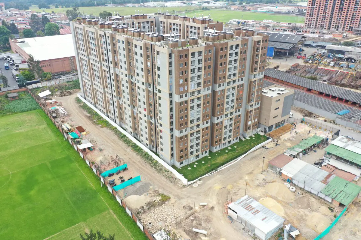 Foto del proyecto Altos de Fontibón en avance de obra diciembre de 2023