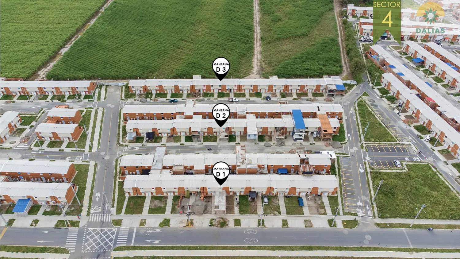 Foto del proyecto Dalias sector 2 en avance de obra febrero 2025