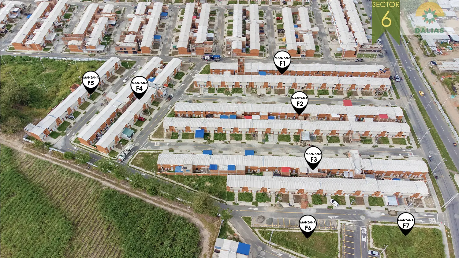 Foto del proyecto Dalias sector 2 en avance de obra febrero 2025