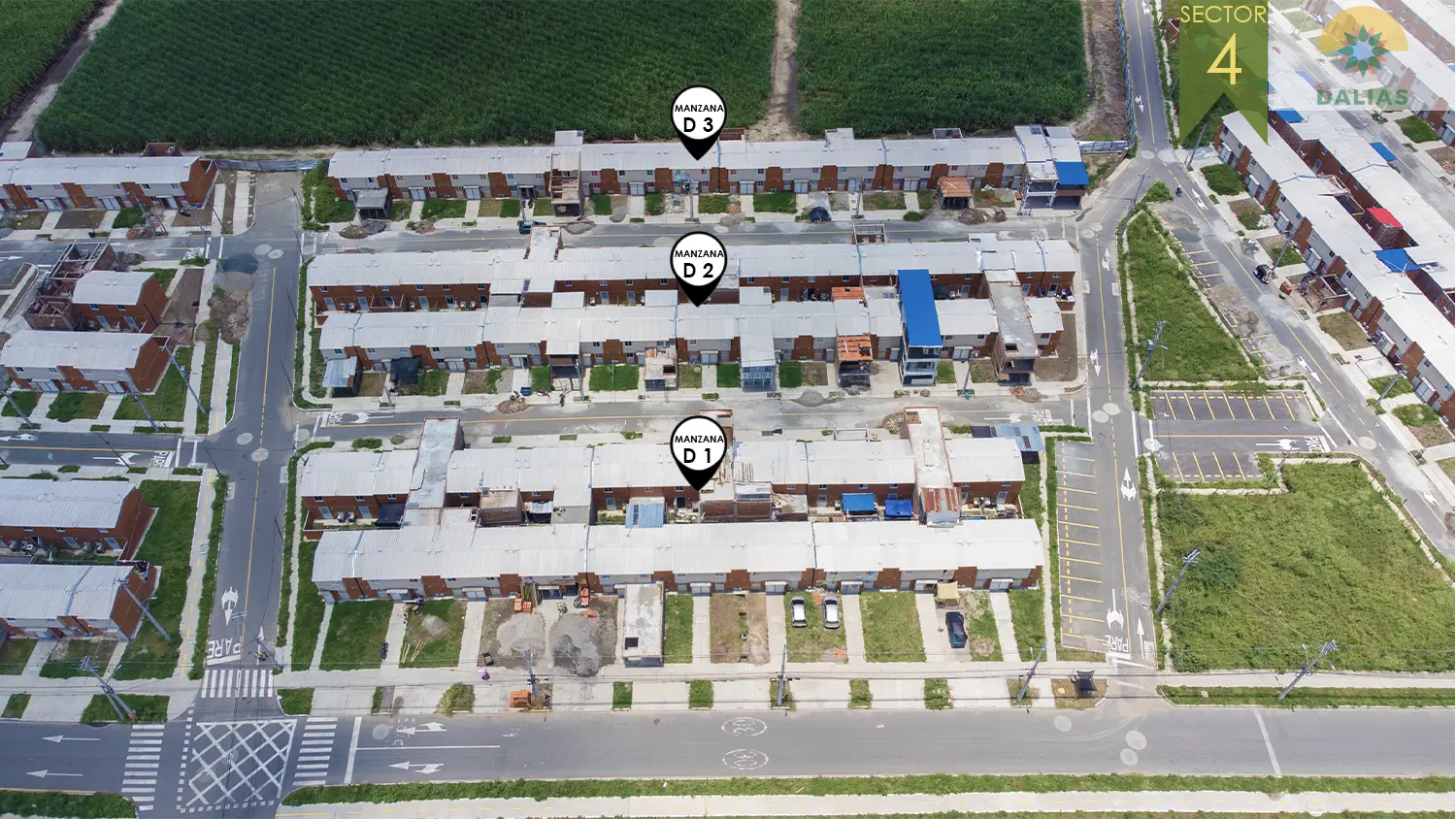 Foto del proyecto Dalias sector 4 en avance de obra marzo 2025