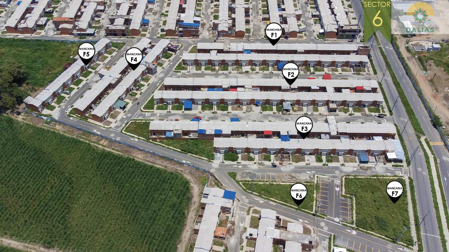 Foto del proyecto Dalias sector 6 en avance de obra marzo 2025