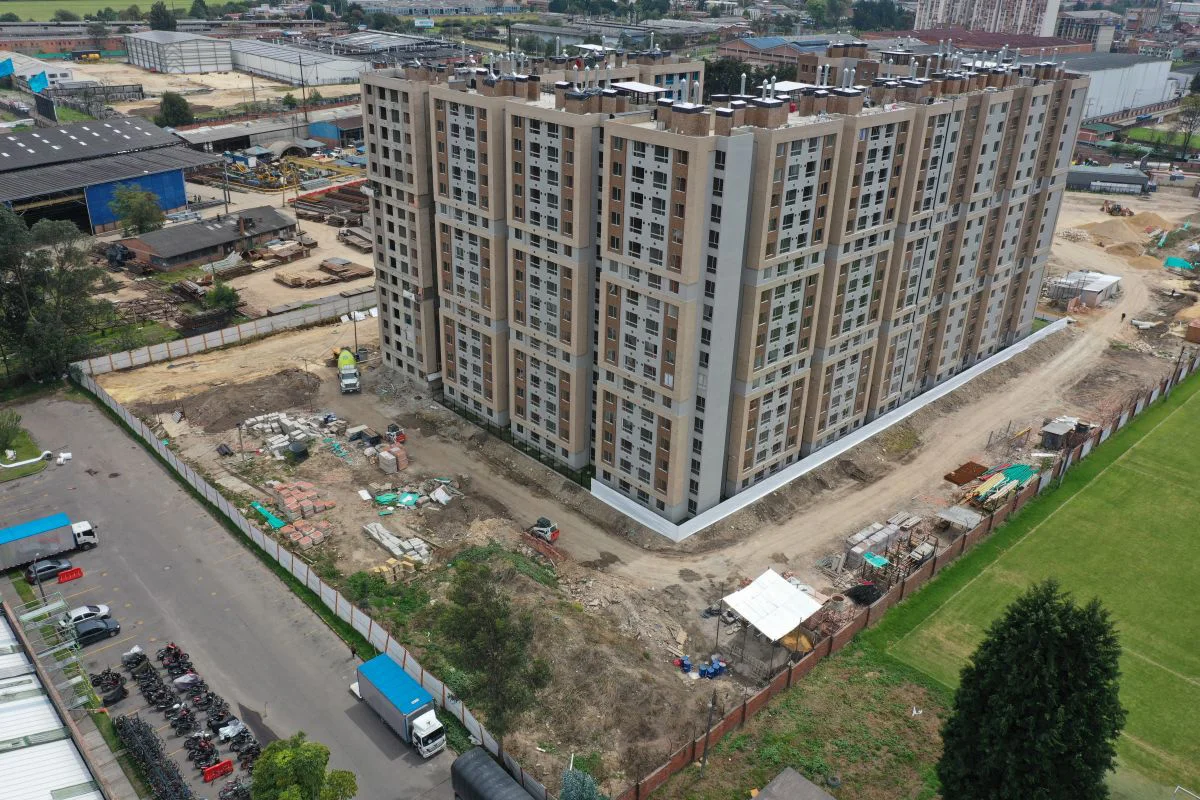 Foto del proyecto Altos de Fontibón en avance de obra octubre de 2023