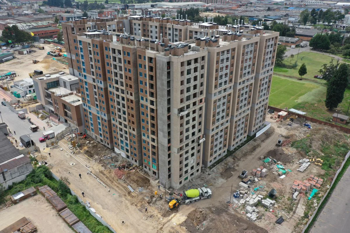 Foto del proyecto Altos de Fontibón en avance de obra octubre de 2023