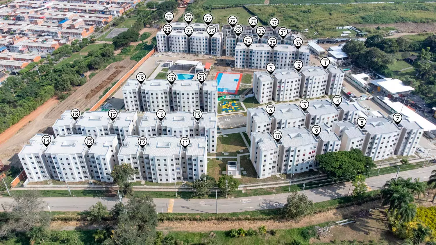 Fotos del avance de obra de diciembre 2022 proyecto parque verde