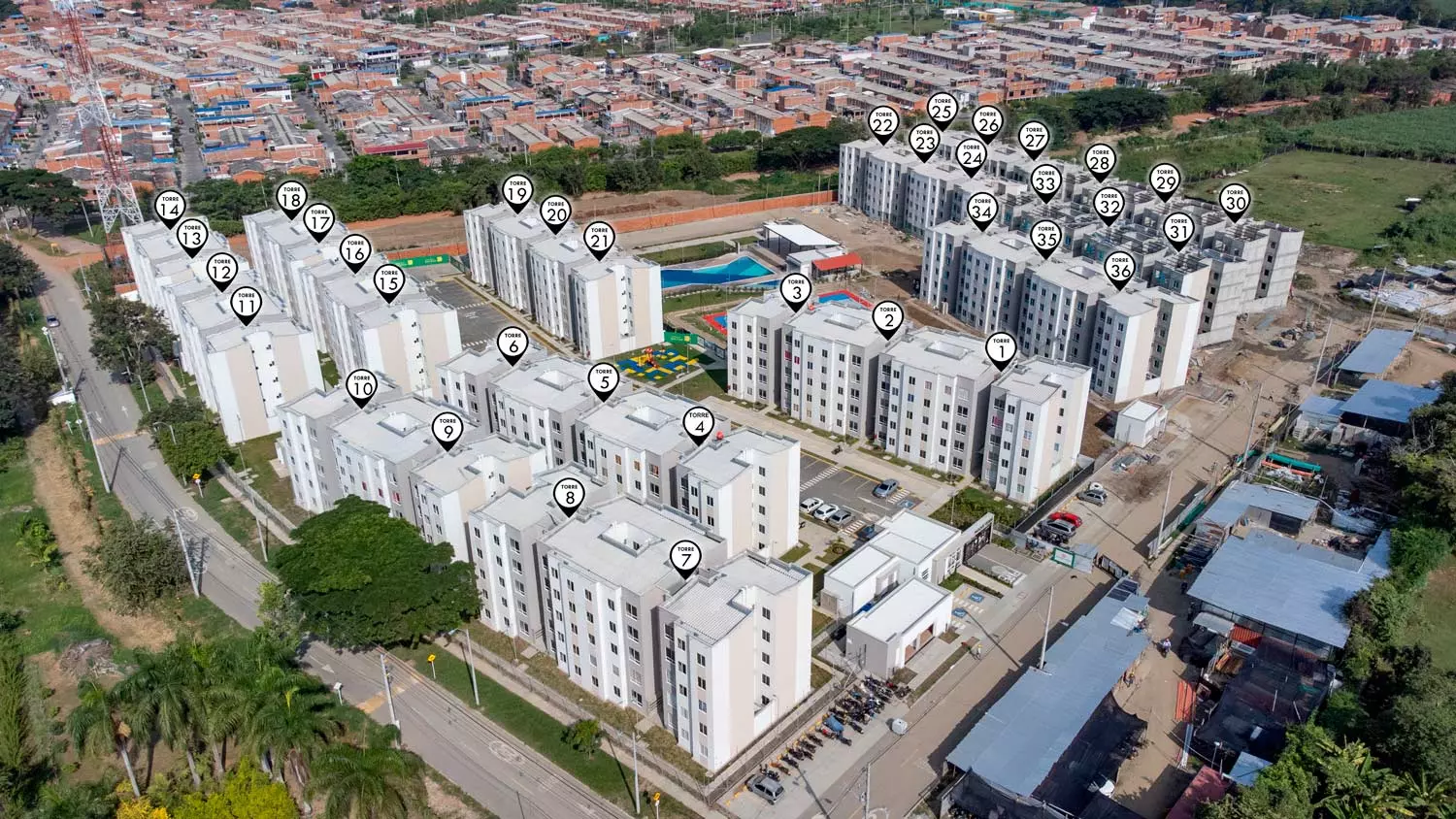 Fotos del avance de obra de diciembre 2022 proyecto parque verde