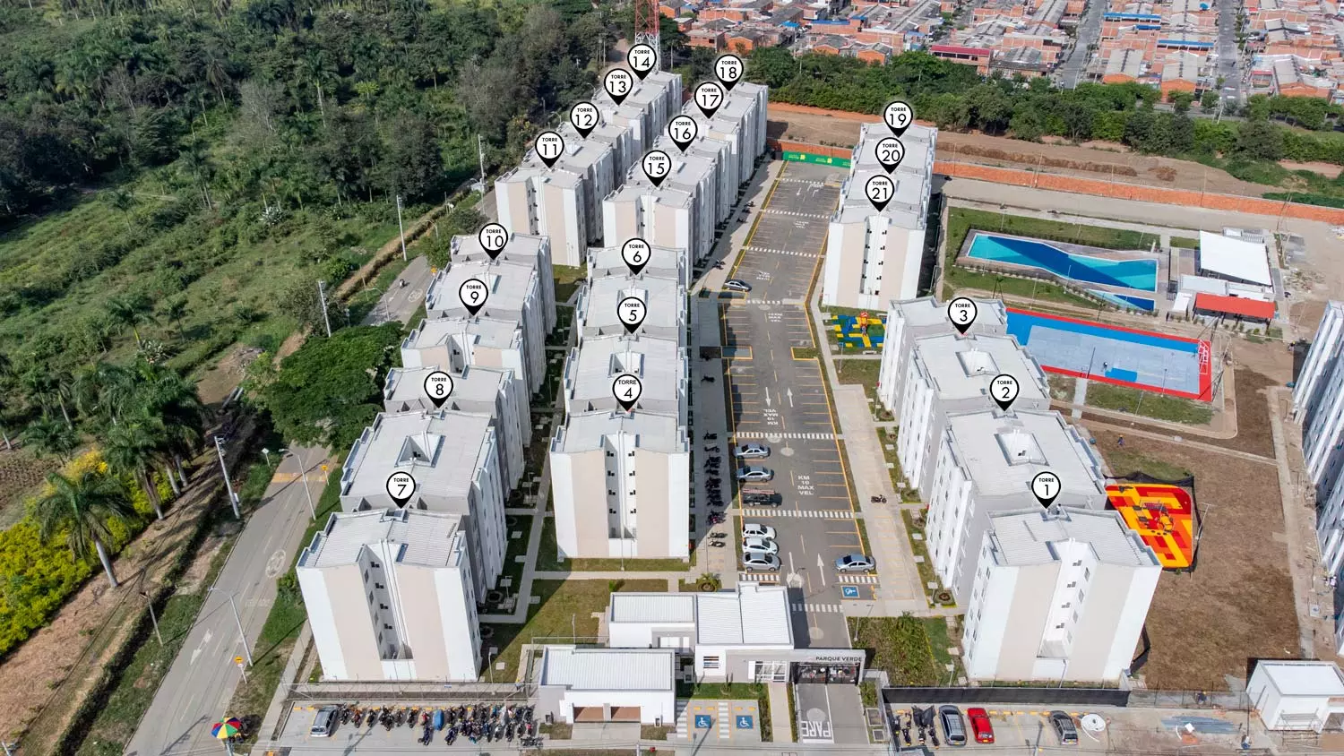 Fotos del avance de obra de diciembre 2022 proyecto parque verde