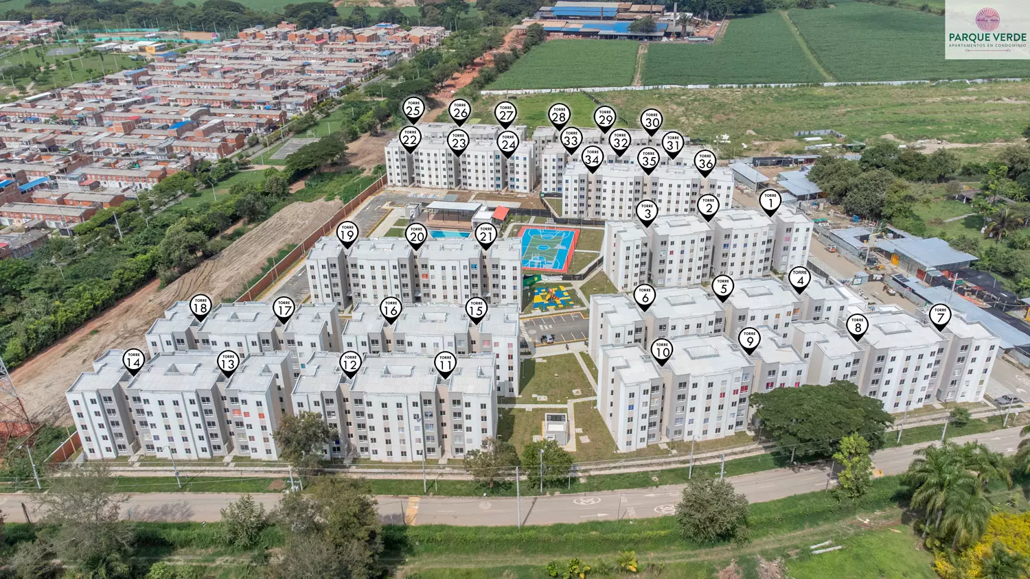 Fotos del avance de obra de enero 2023 proyecto parque verde