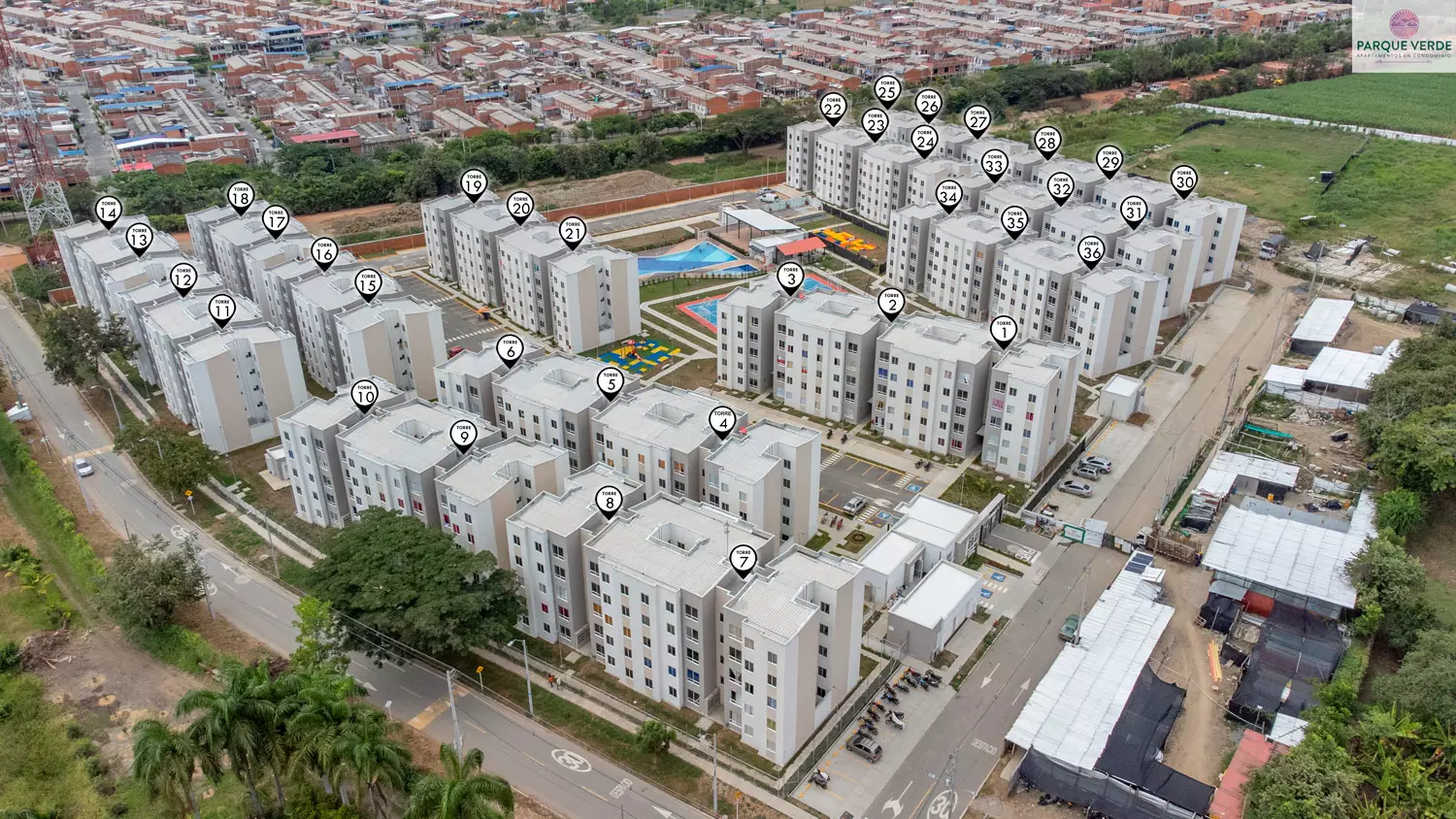 Fotos del avance de obra de febrero 2023 proyecto parque verde