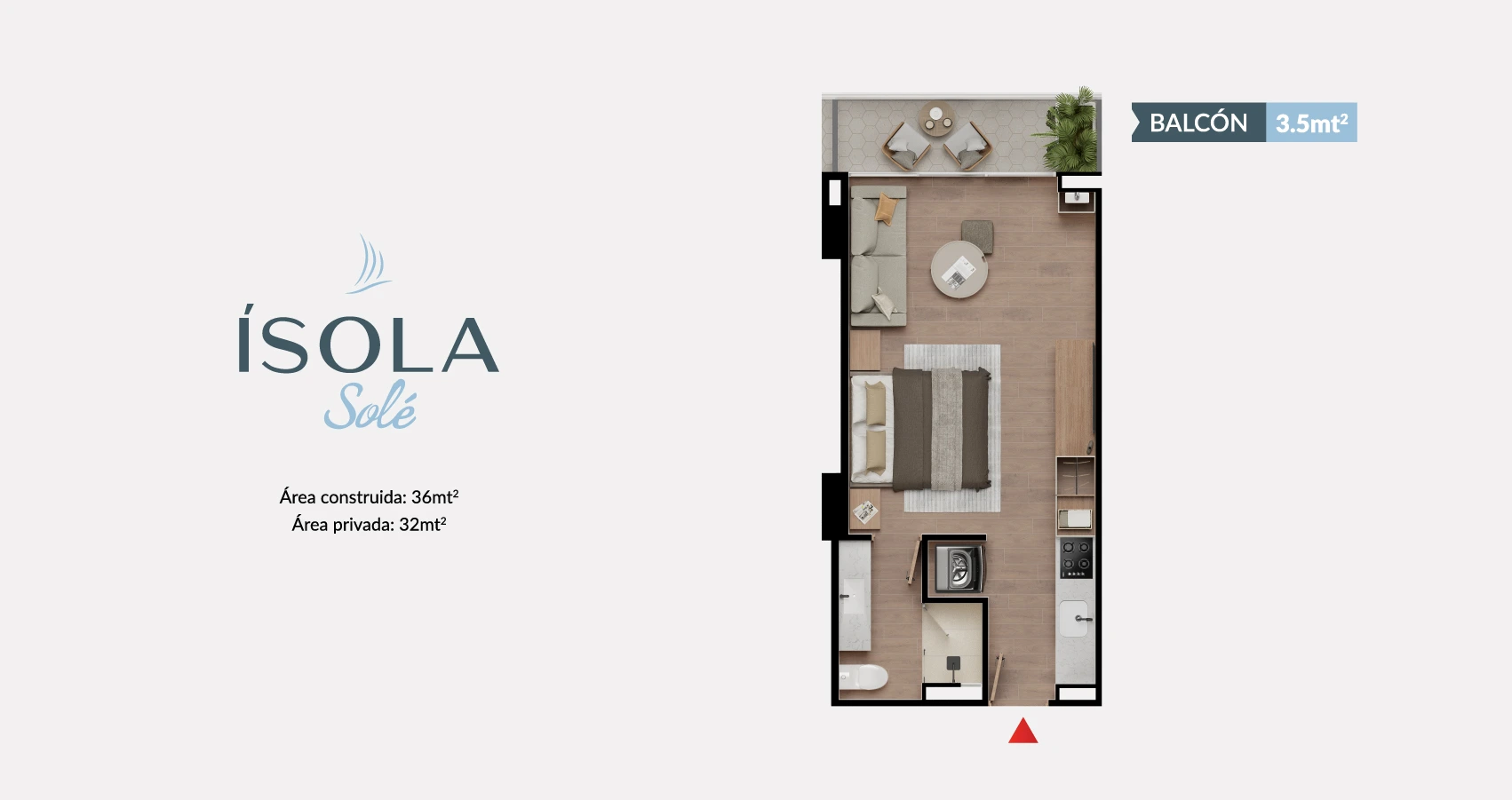 Apartamento Tipo 36 - Piso 2 al 5