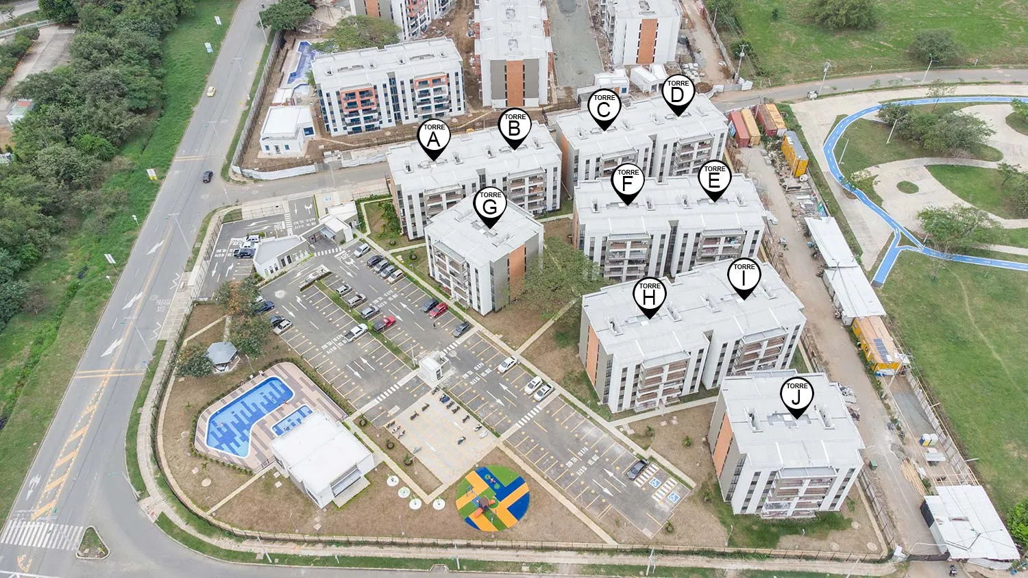 Foto del proyecto Altabrisa en avance de obra enero de 2022