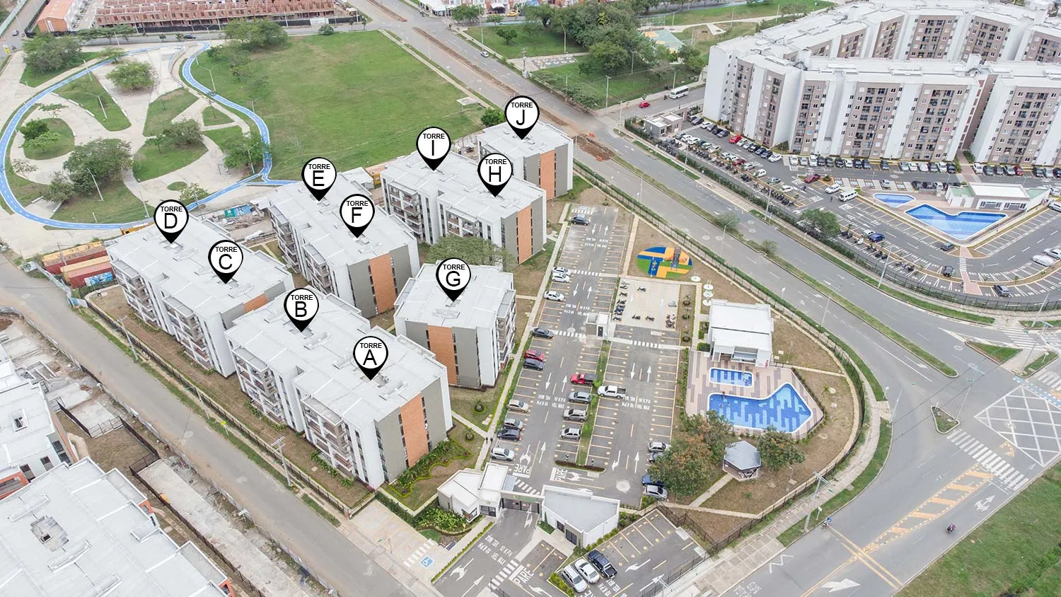 Foto del proyecto Altabrisa en avance de obra enero de 2022