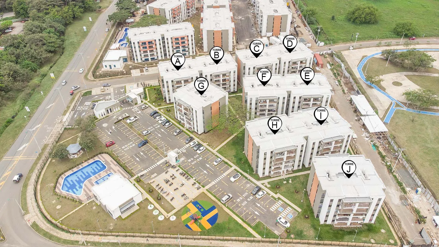 Foto del proyecto Altabrisa en avance de obra febrero de 2022