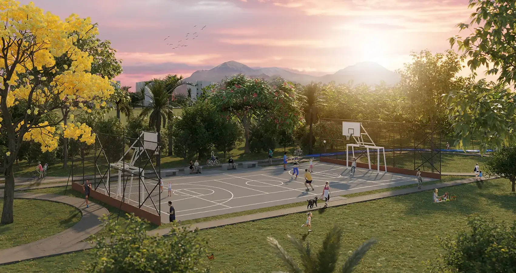 Cancha múltiple del macroproyecto Valle Nuevo