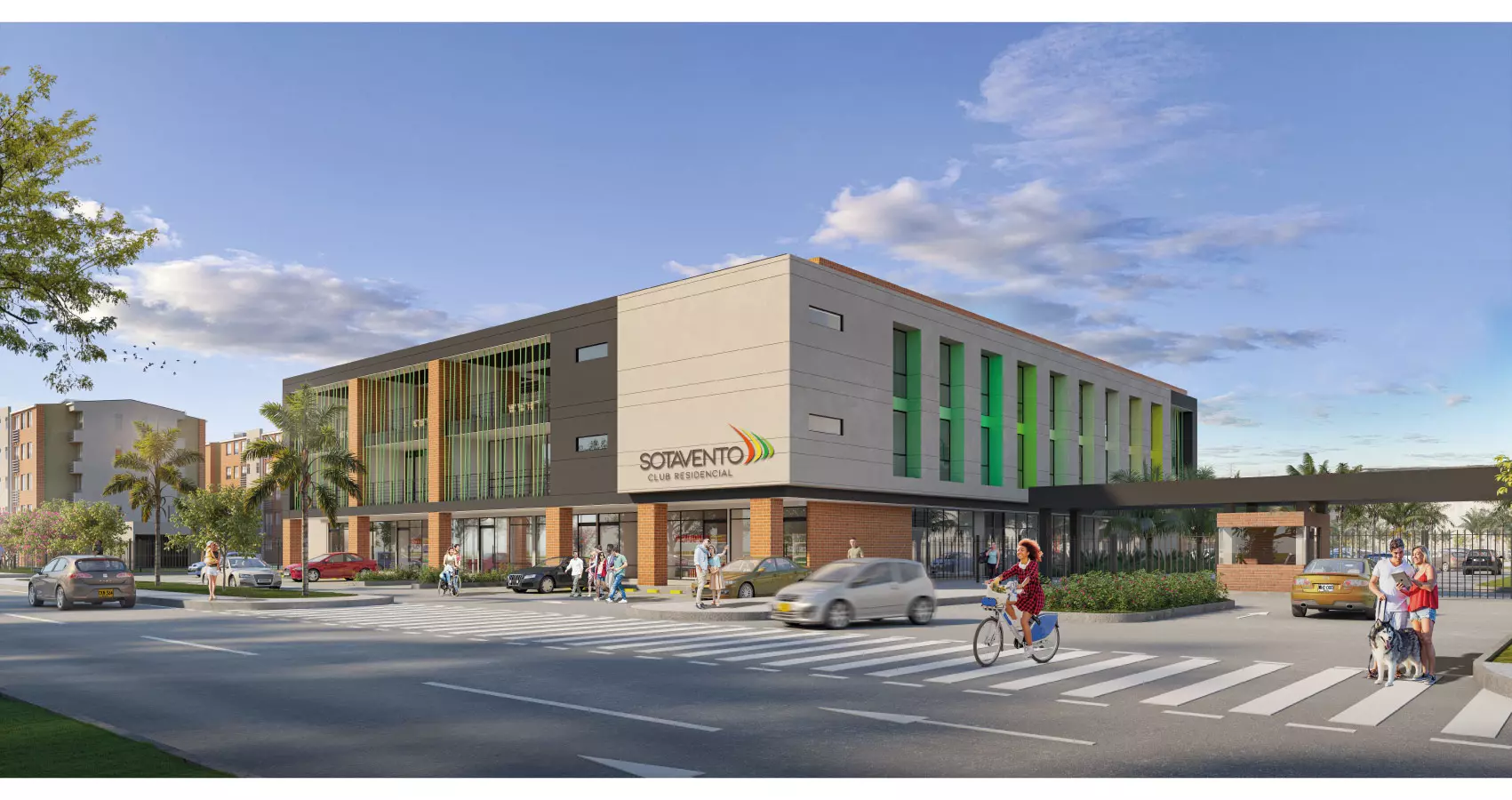 Facjada del macroproyecto Sotavento