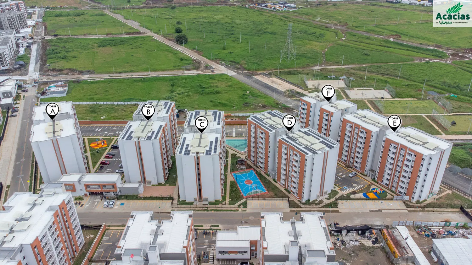 Foto del proyecto Acacias en avance de obra abril de 2023