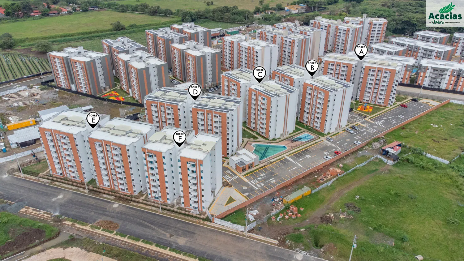 Foto del proyecto Acacias en avance de obra abril de 2023