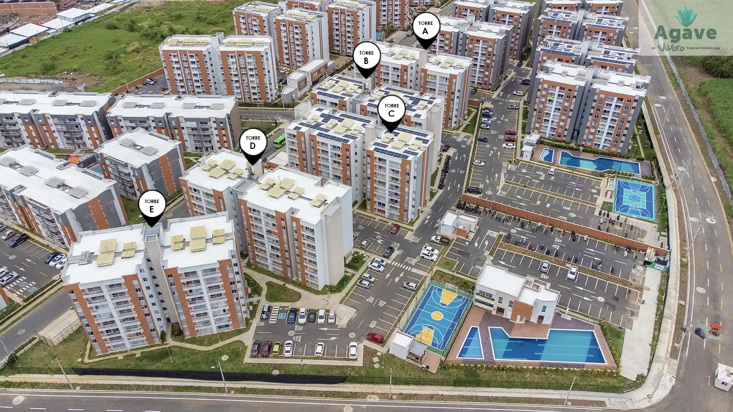 Foto del avance de obra del proyecto Agave en el mes de febrero 2024