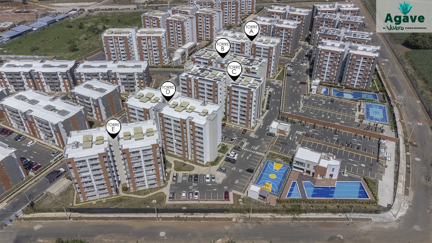 Foto del avance de obra del proyecto Agave en el mes de enero 2024