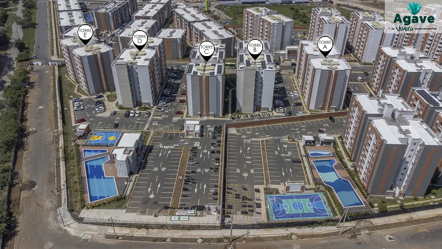 Foto del avance de obra del proyecto Agave en el mes de enero 2024