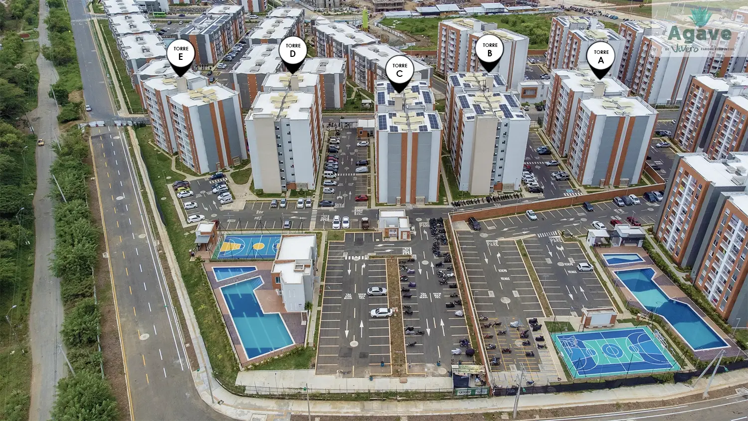 Foto del avance de obra del proyecto Agave en el mes de febrero 2024