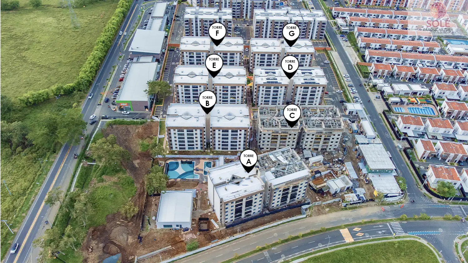 Foto del avance de obra del proyecto solé en el mes de agosto 2025