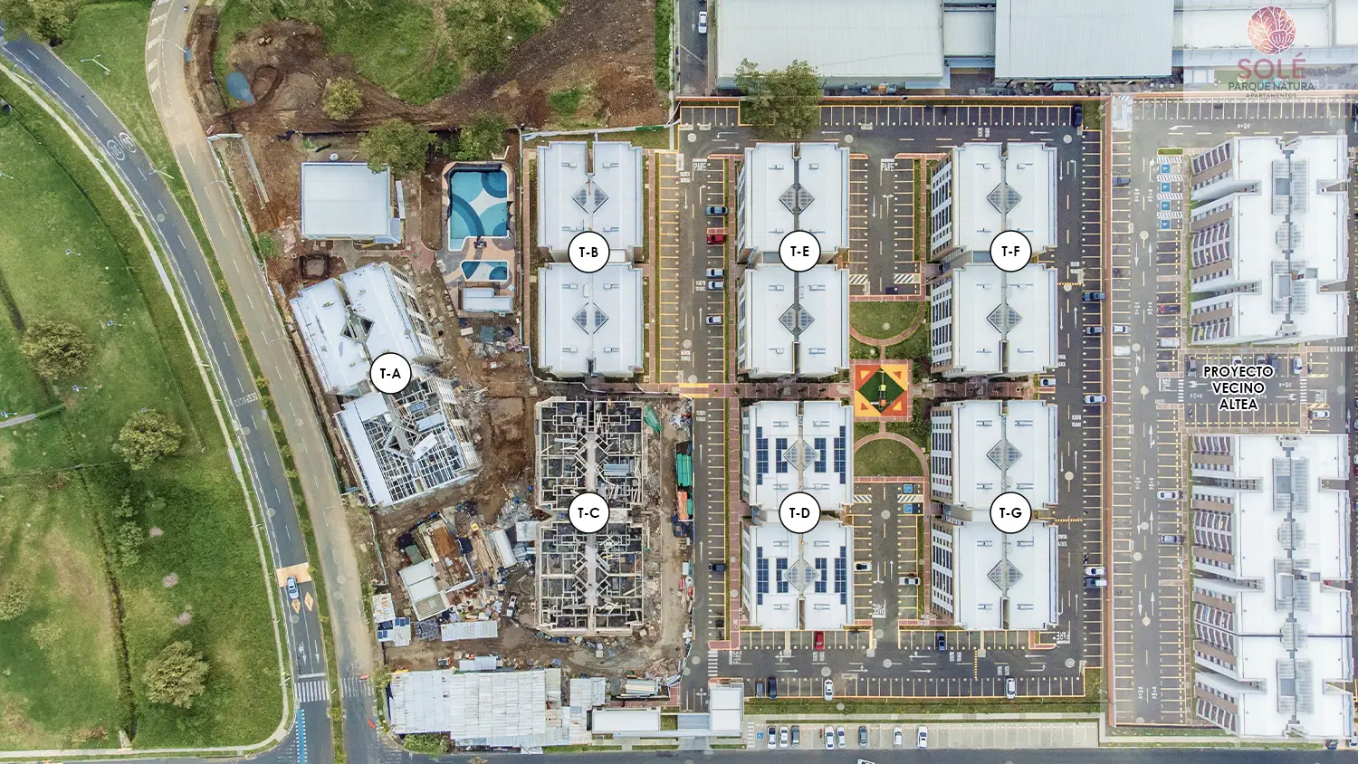 Foto del avance de obra del proyecto solé en el mes de agosto 2025
