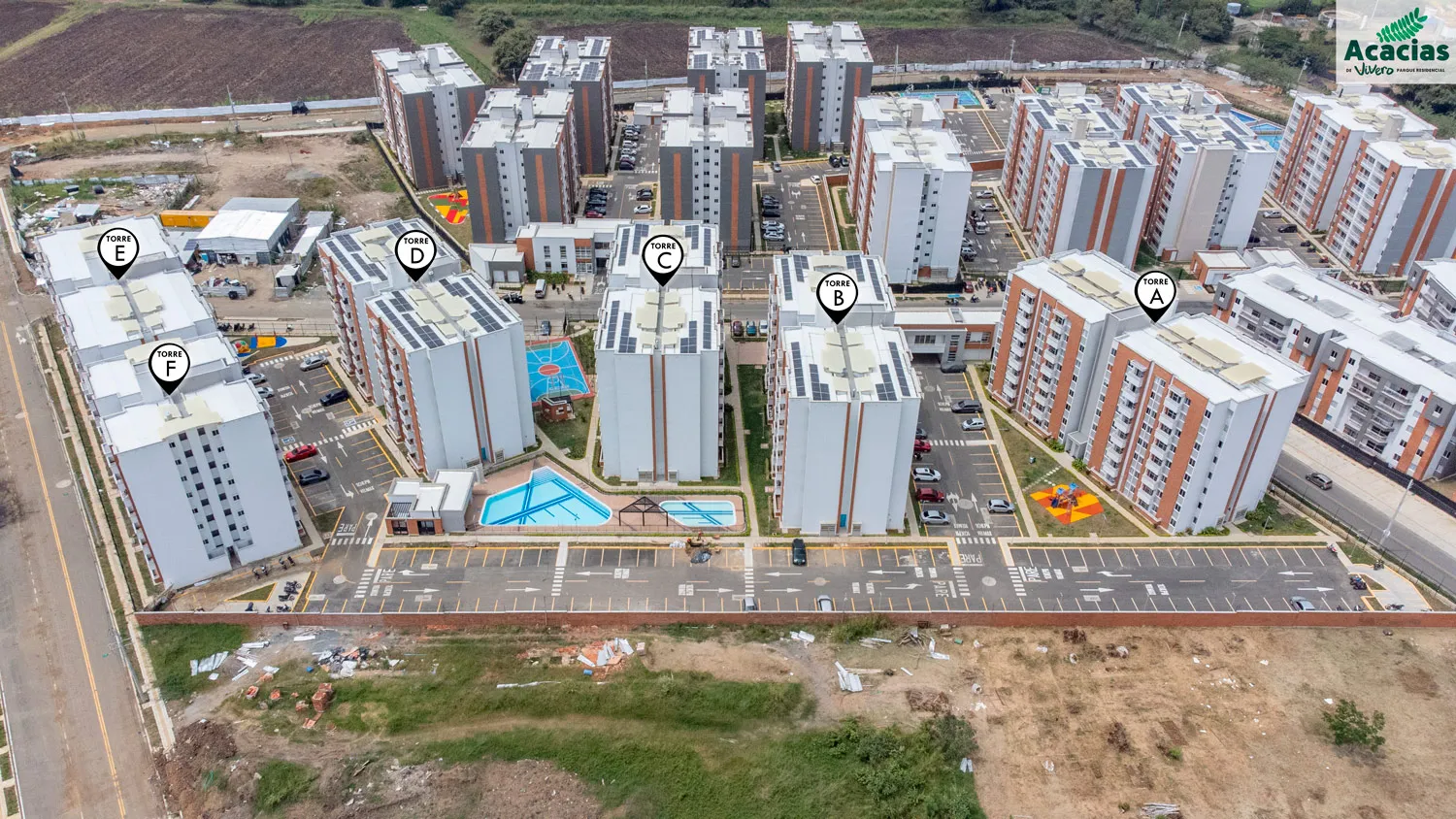 Foto del proyecto Acacias en avance de obra junio de 2023