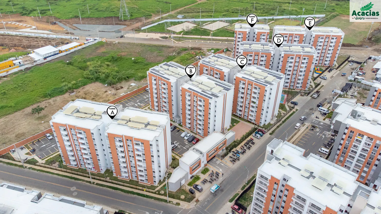 Foto del proyecto Acacias en avance de obra junio de 2023